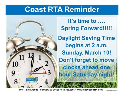 Spring Forward: Don't forget to adjust your clocks this weekend for daylight  saving time